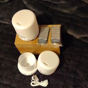 White Aroma Diffuser Set with Remotes